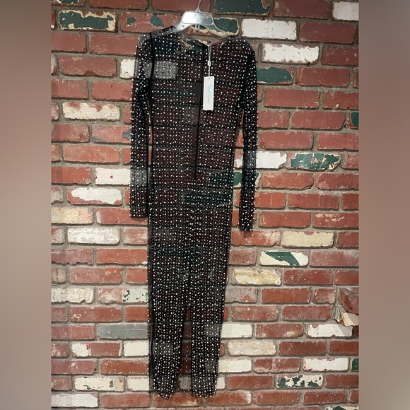 NWT  Champagne Nights Dress black size Medium - Picture 10 of 11